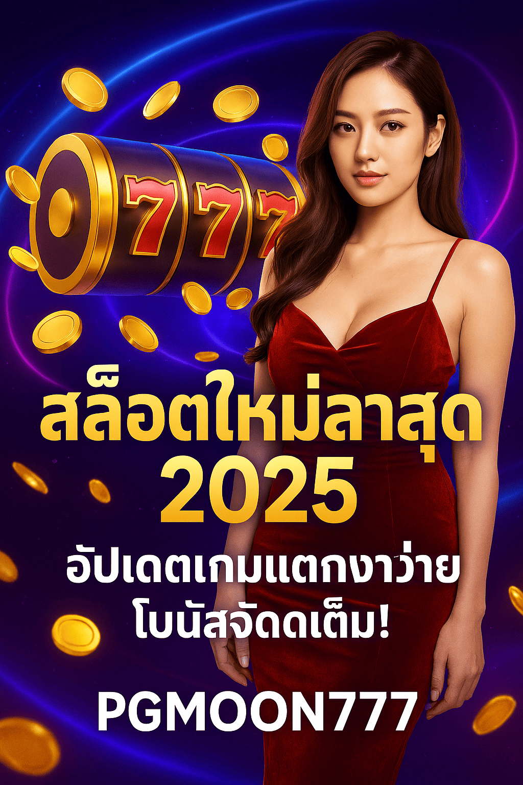สล็อตใหม่ล่าสุด 2025 อัปเดตเกมแตกง่ายกับ PGMOON777