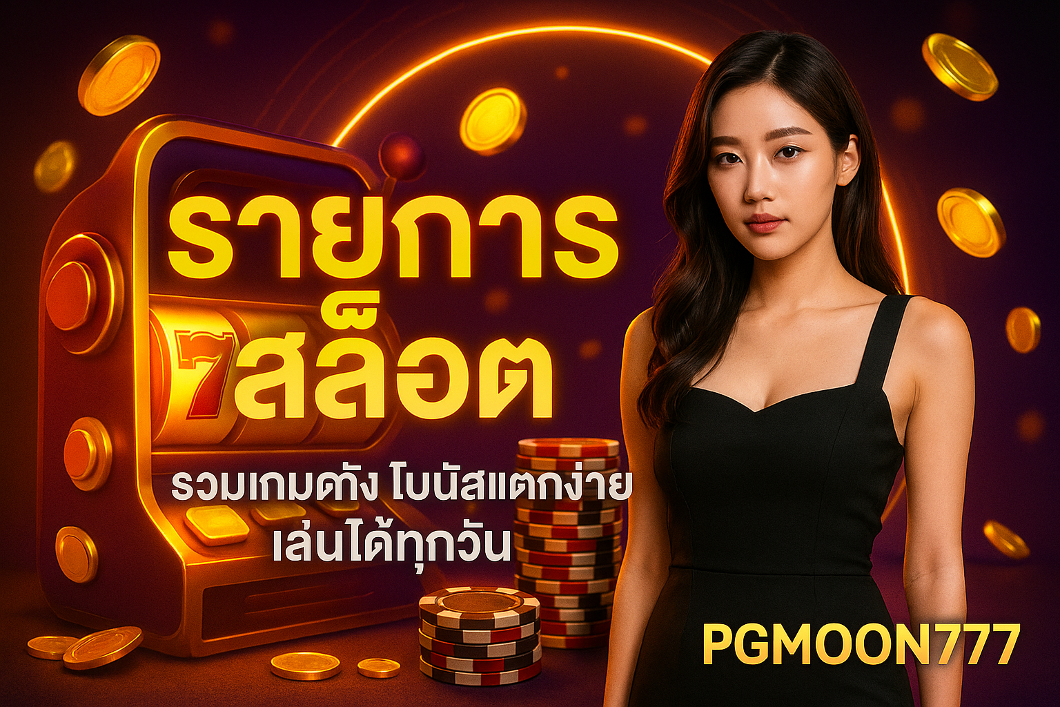 รายการสล็อต PGMOON777 รวมเกมดัง โบนัสแตกง่าย เล่นได้ทุกวัน