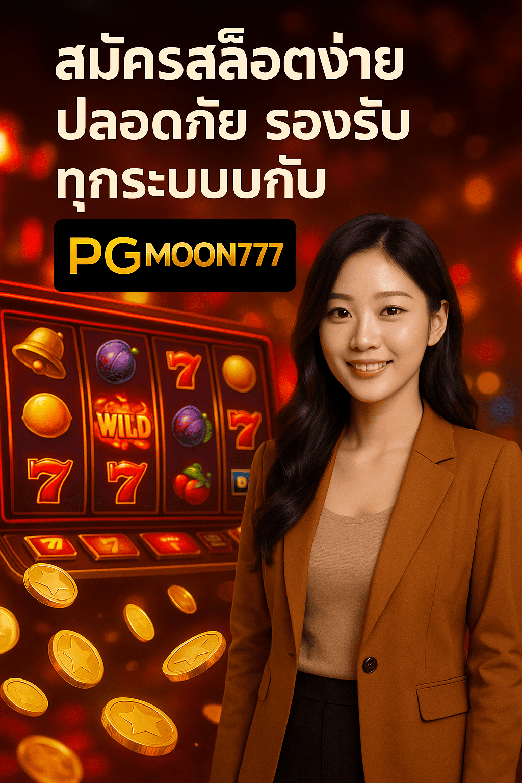 สมัครสล็อตง่าย ปลอดภัย รองรับทุกระบบกับ PGMOON777
