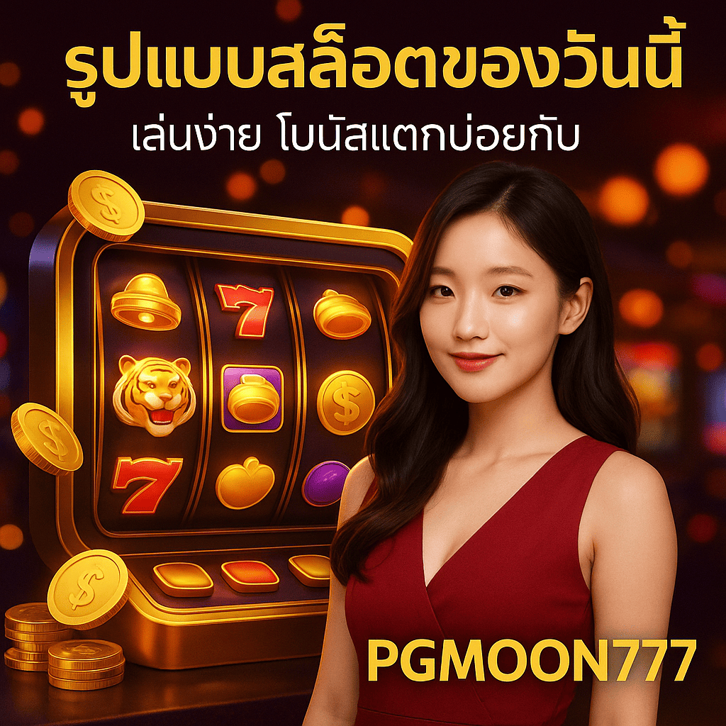 รูปแบบสล็อตของวันนี้ เล่นง่าย โบนัสแตกบ่อยกับ PGMOON777