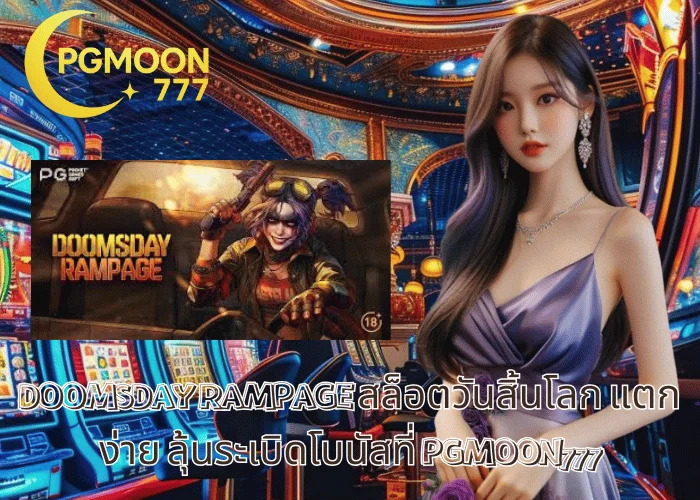 DOOMSDAY RAMPAGE สล็อตวันสิ้นโลก แตกง่าย ลุ้นระเบิดโบนัสที่ PGMOON777