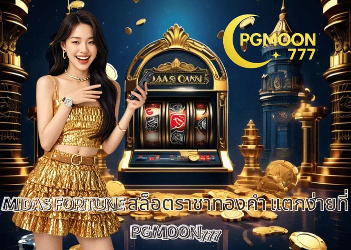 MIDAS FORTUNE สล็อตราชาทองคำ แตกง่ายที่ PGMOON777
